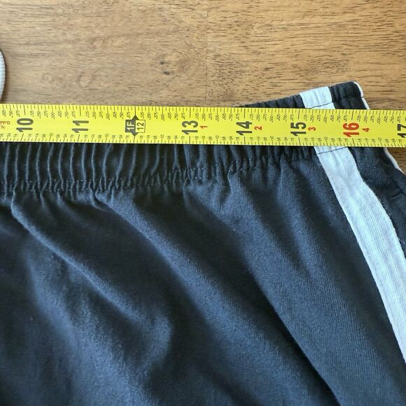 Vintage Franklin‎ Sport Track Pant Sweatpants Black W/ Stripe Baggy Y2k Wide - Picture 7 of 11